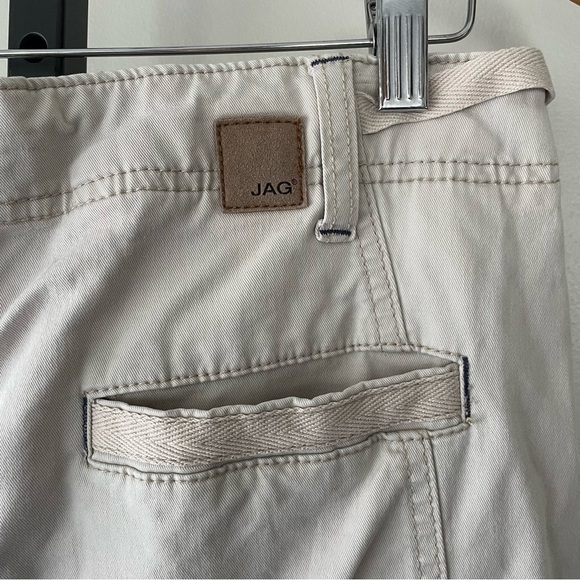 JAG Jeans Boardwalk Button Front Cargo Utility Mini Skirt Bay Twill Khaki Tan - Picture 7 of 10